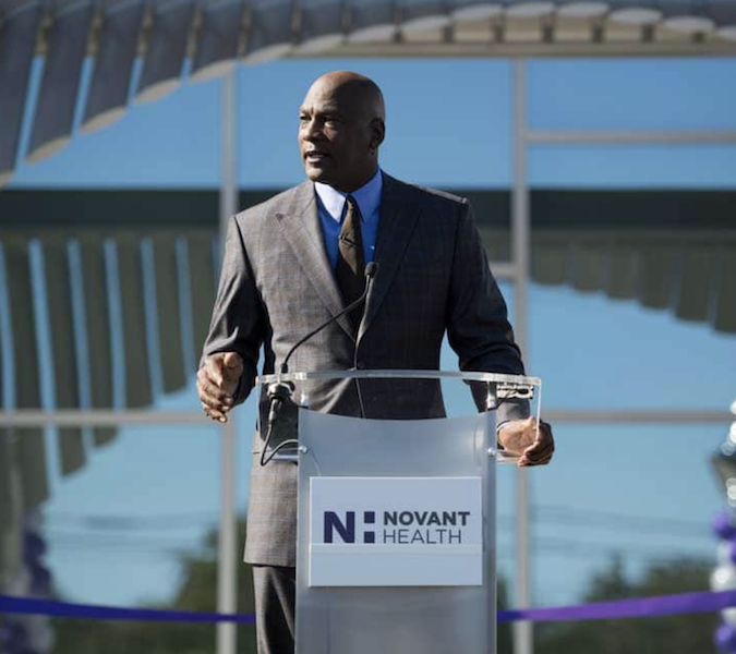 Michael Jordan, Novant Health, free clinic, uninsured healthcare, North Carolina clinic, Wilmington NC, NBA philanthropy, healthcare access, Jordan donation, community clinic, patient care, primary care, affordable healthcare, health insurance, healthcare disparity, social impact, NBA legend, Jordan clinic, nonprofit health, underserved communities