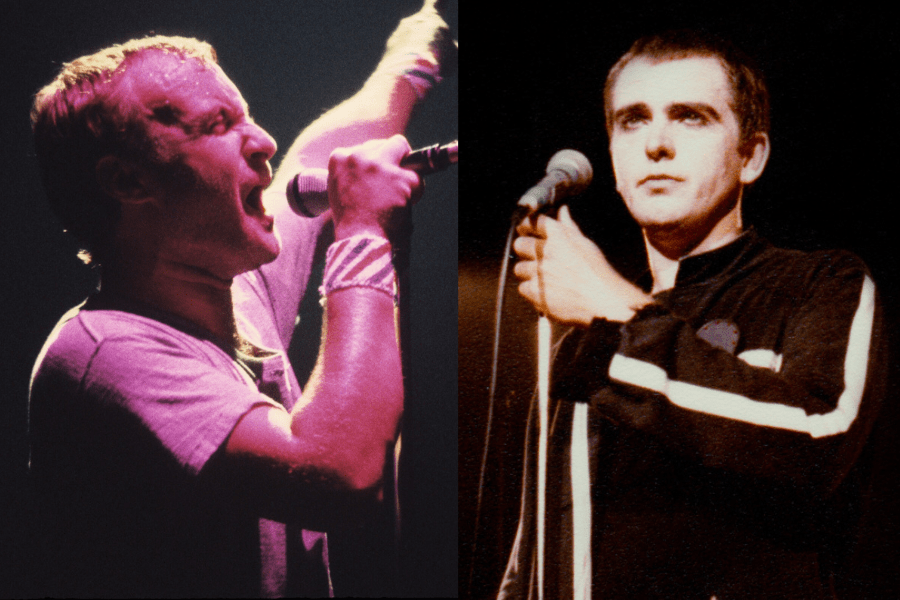 Phil Collins, Peter Gabriel, onstage, performance, musician, idols