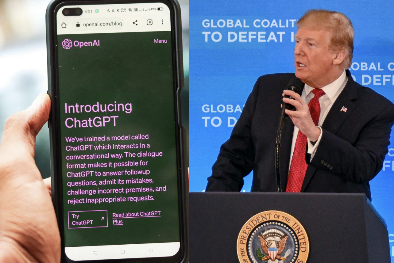 donald trump, chatgpt, artificial intelligence, metaphors, large language models