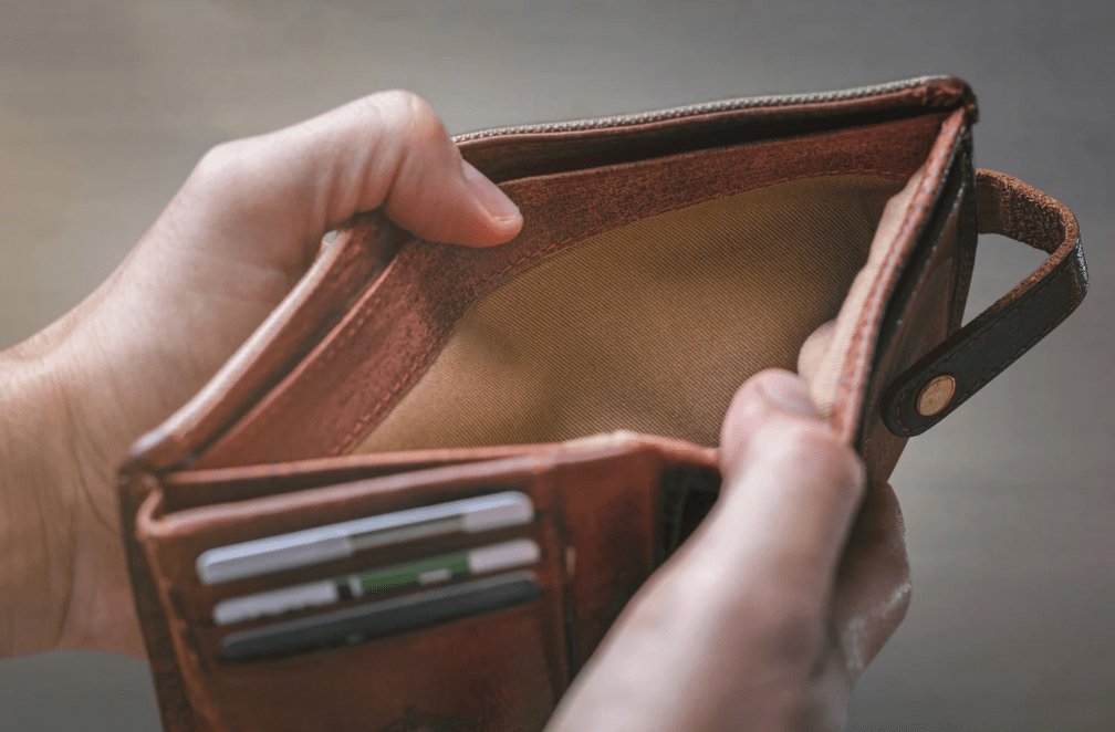 Empty wallet