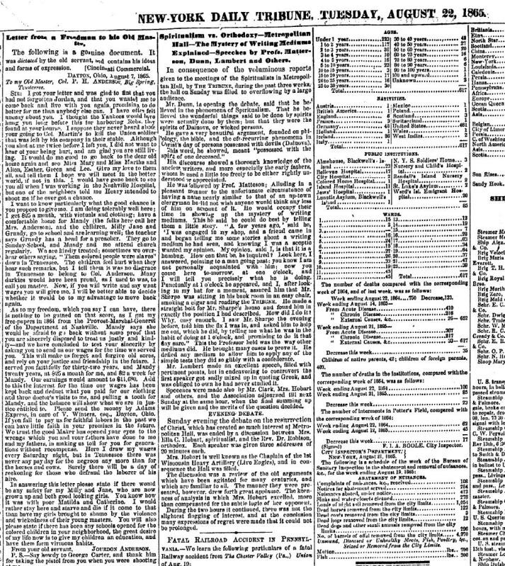 Jordan Anderson letter, freed slave letter, historical clapbacks, powerful historical documents, slavery in America, American history, reparations, slave response letter, 1865 historical letters
