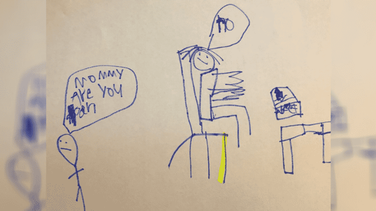 work-life balance, Priya Amin drawing, viral parenting story, children's drawings meaning, working mom struggles, family and career balance, parenting wake-up call, pandemic parenting challenges