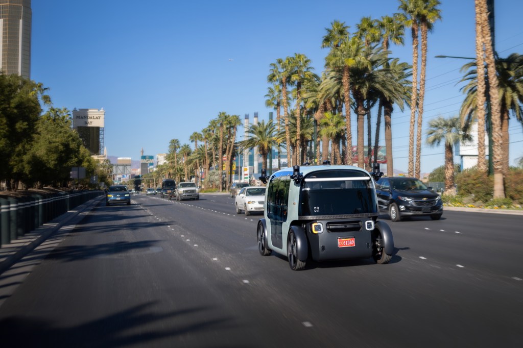 robotaxi, driverless vehicle, Las Vegas, Zoox, Amazon