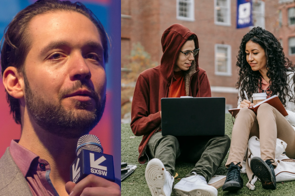 reddit, millionaire, alexis ohanian, college, college dropout