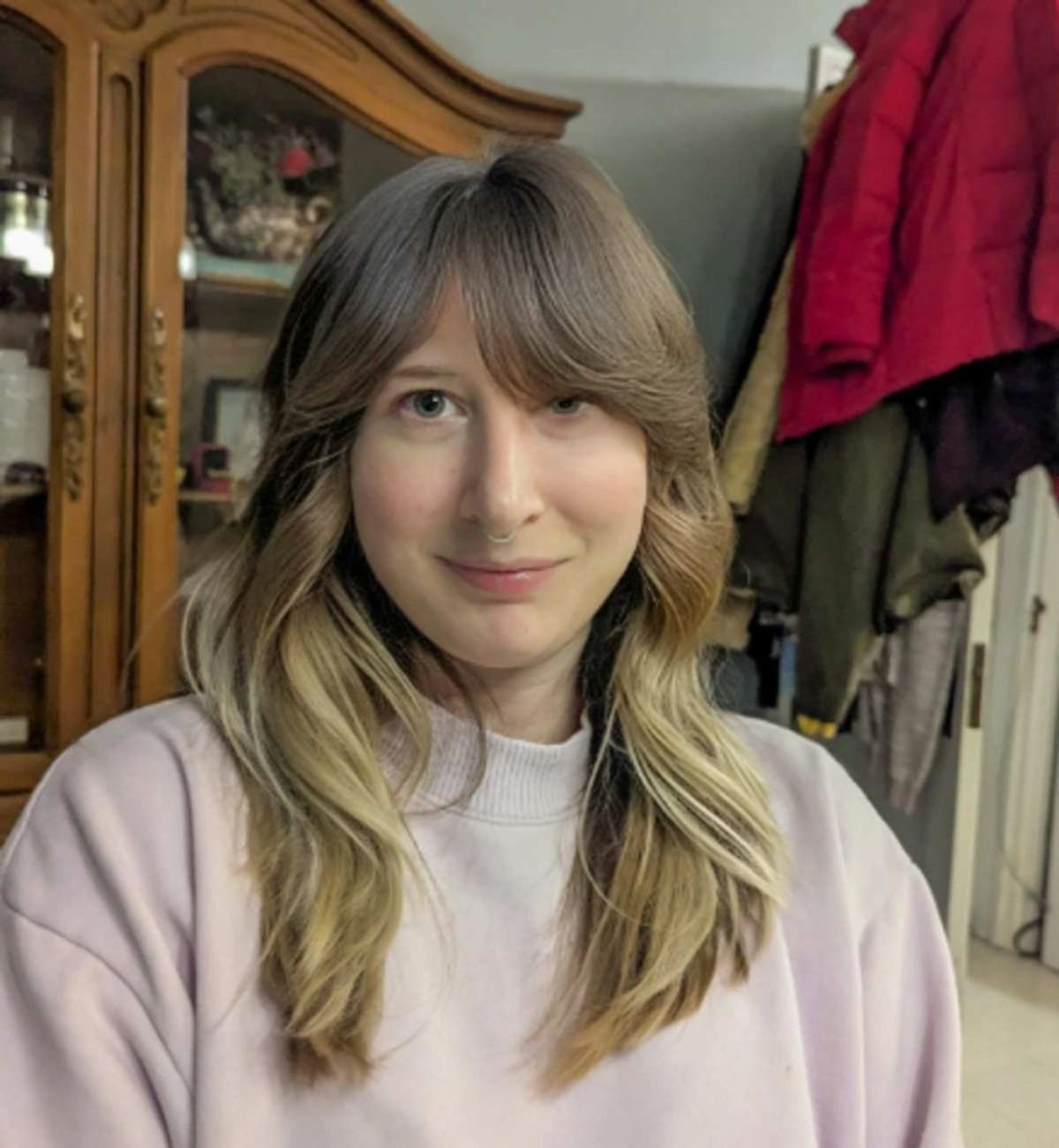 funny photoshop, hairstyle makeover, reddit viral, bangs haircut, husband prank, viral photo