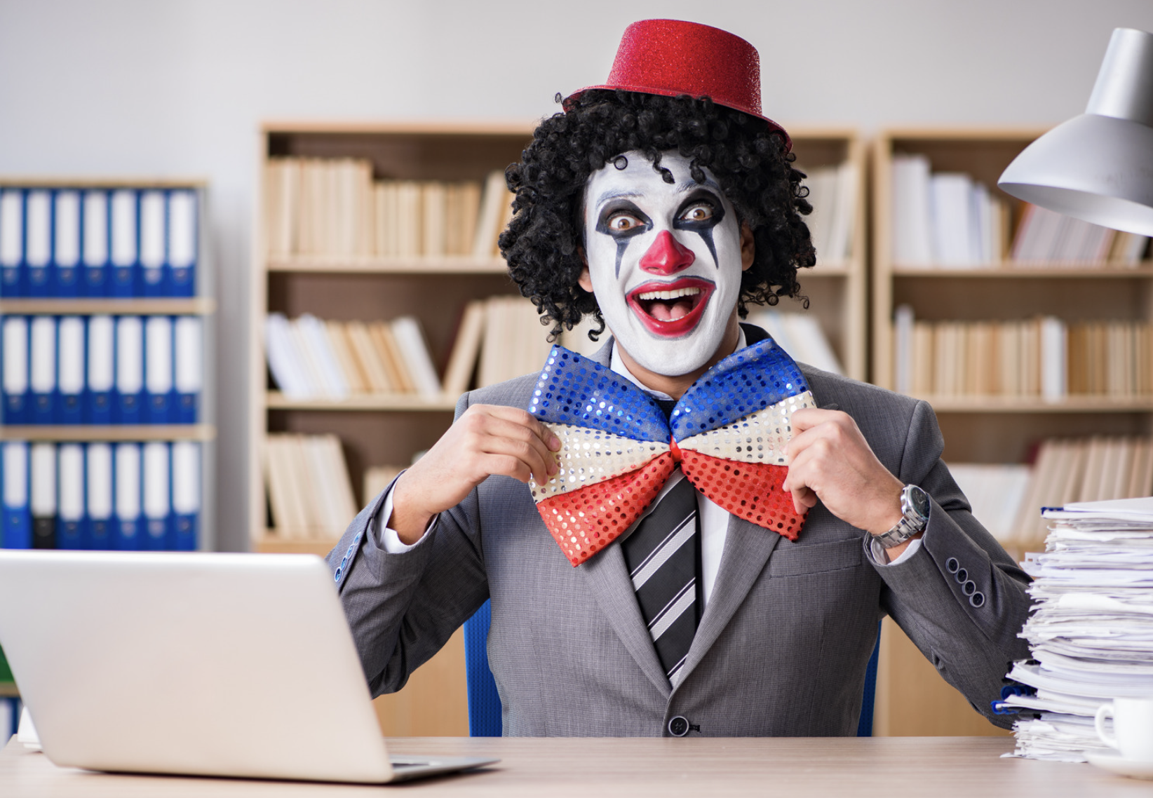 Josh Thompson, professional clown, getting fired, support person, viral story, New Zealand, workplace humor, HR meeting, creative layoff, Joseph Brosnahan