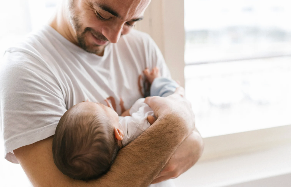 dad, newborn, birth, emergency C-section, viral video, TikTok, Rosalie Marie, hospital, parenting, relationship