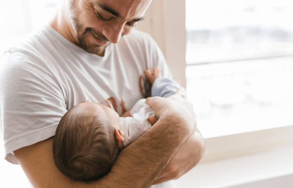 dad, newborn, birth, emergency C-section, viral video, TikTok, Rosalie Marie, hospital, parenting, relationship