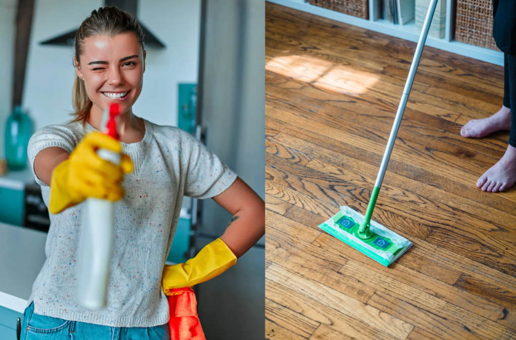 swiffer, cleaning hacks, money saving tips, life hacks, economy