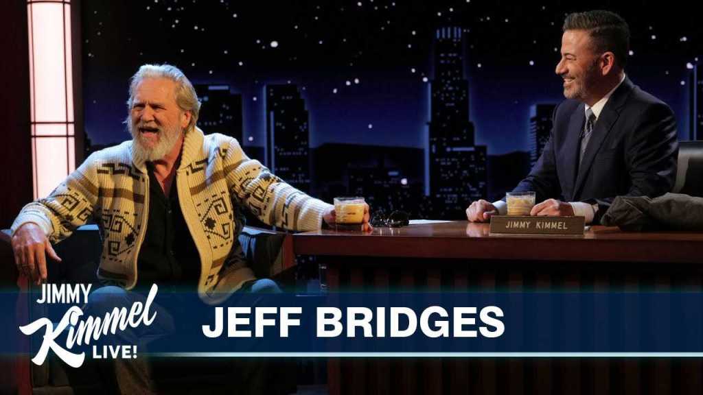 Jeff Bridges, Jimmy Kimmel Live, celebrity, The Dude, The Big Lebowski, Oscar-winning actor, ICE, Trump