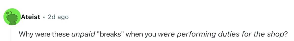 malicious compliance, retail rules, workplace policy, clocking out, HR audit, payroll flag, customer service, unfair management, timecards