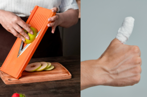 mandoline slicer, injury, nightmare stories, cooking tips, chefs