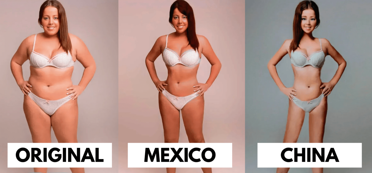 beauty standards, Perceptions of Perfection, Superdrug Online Doctors, photoshop experiment, body image, ideal body, global beauty, BMI, societal pressure, viral study