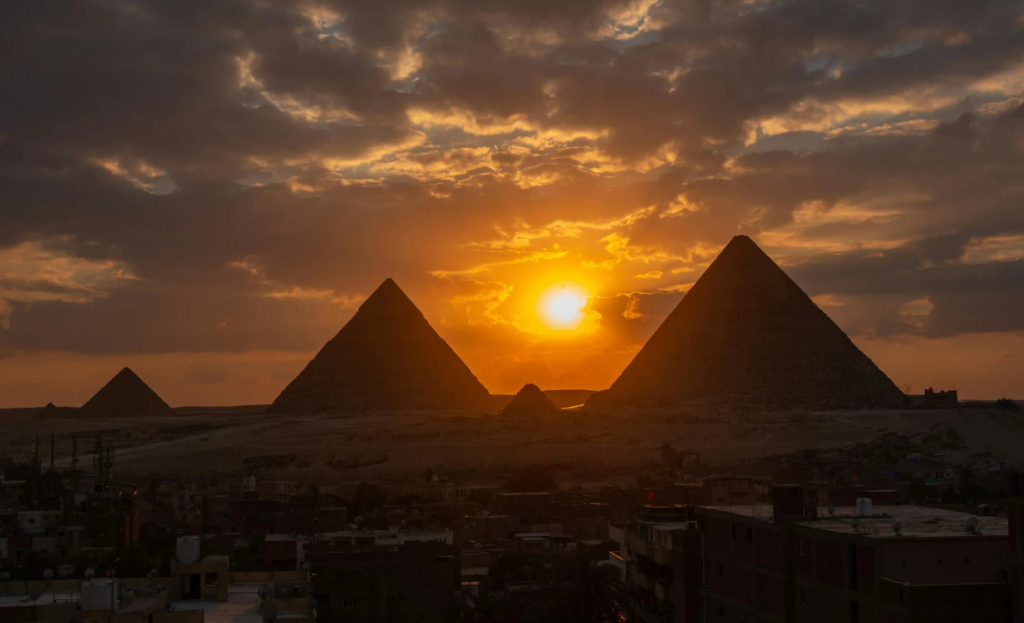 Giza Pyramids, inside Great Pyramid, claustrophobia, Younes Zarou, TikTok, viral video, Egypt travel, ancient architecture, King's Chamber, pyramid tunnels