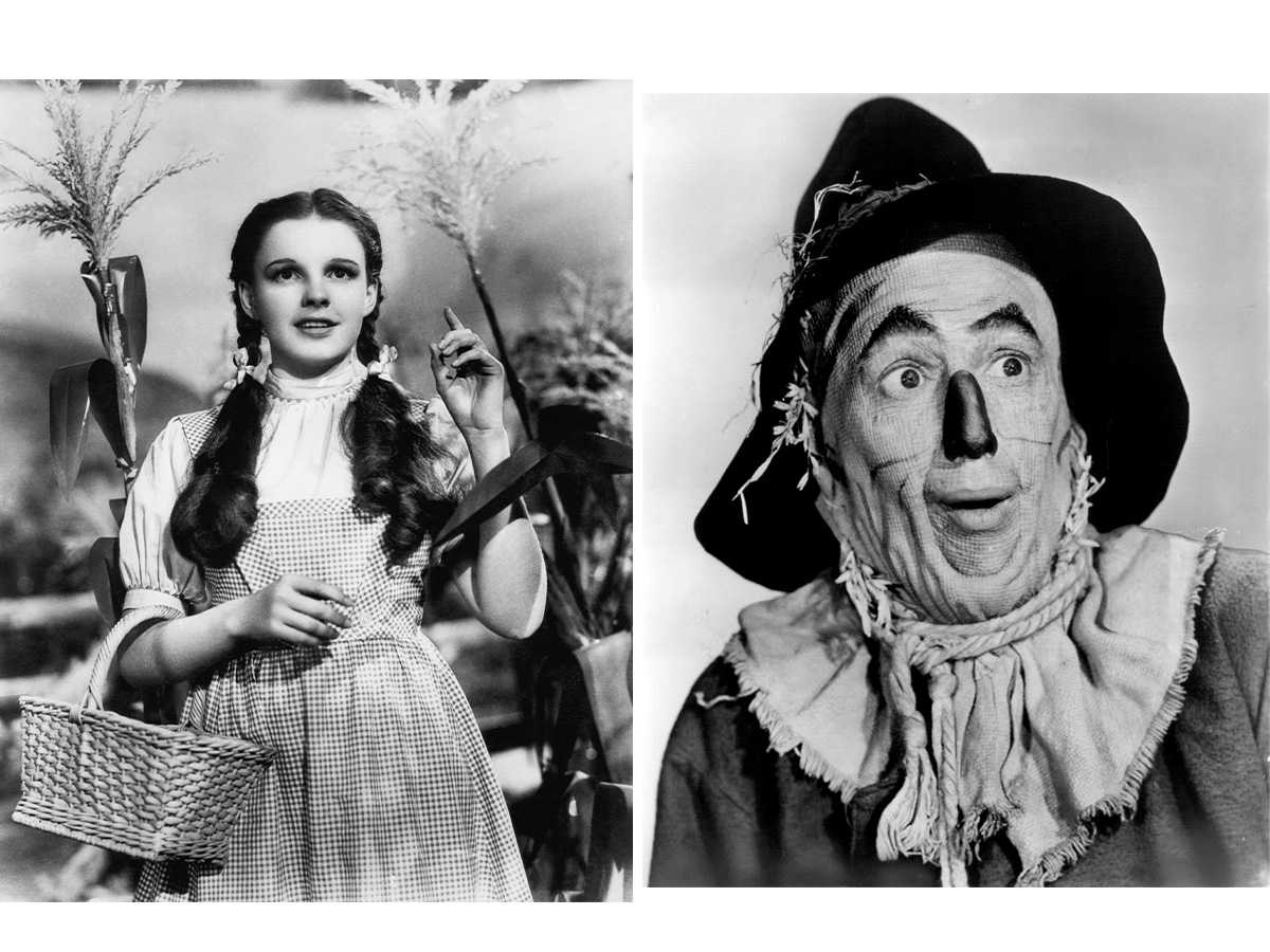 Dorothy Gale, Scarecrow, movie magic, famous movies, history, art, musicals, actors