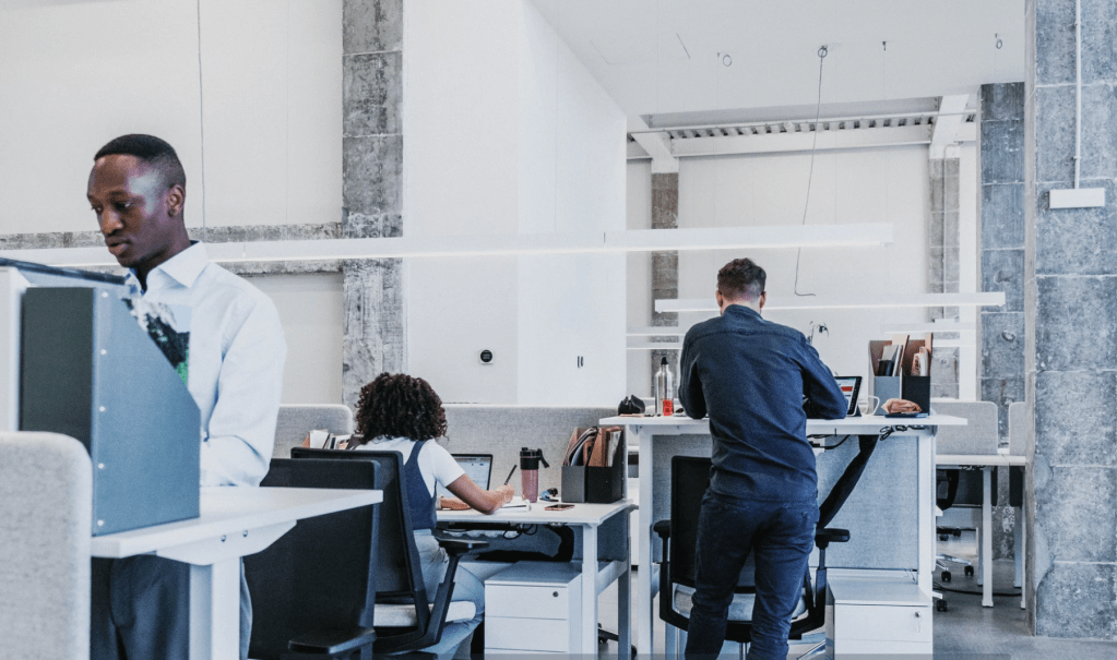 Office, workers, open office