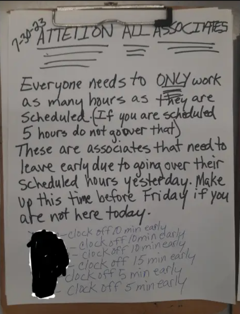 Walmart, workers rights, overtime, labor laws, workplace