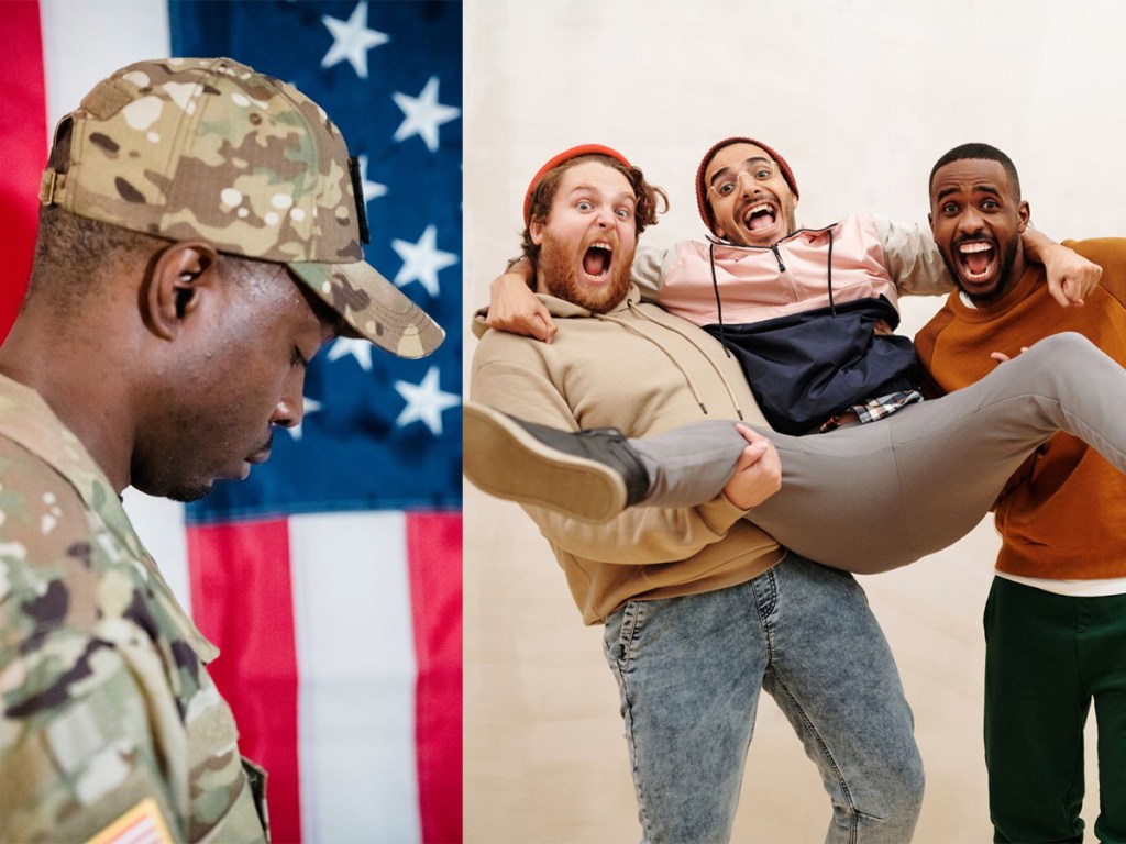friendship, tap out, military, graduation, TikTok, family, community