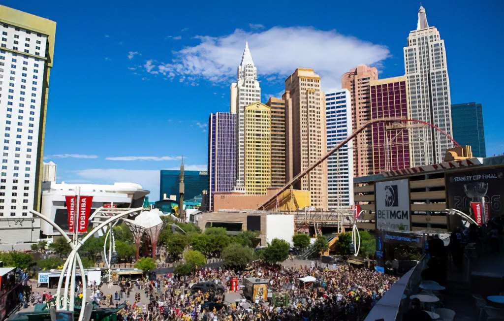 ILLENIUM performs a free concert for fans prior to the start of Game 3 of the Stanley Cup Finals between the Vegas Golden Knights and the Carolina Hurricanes on June 06, 2026 at T-Mobile Arena in Las Vegas, Nevada.